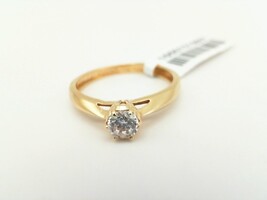  18kt Engagement CZ Ring 