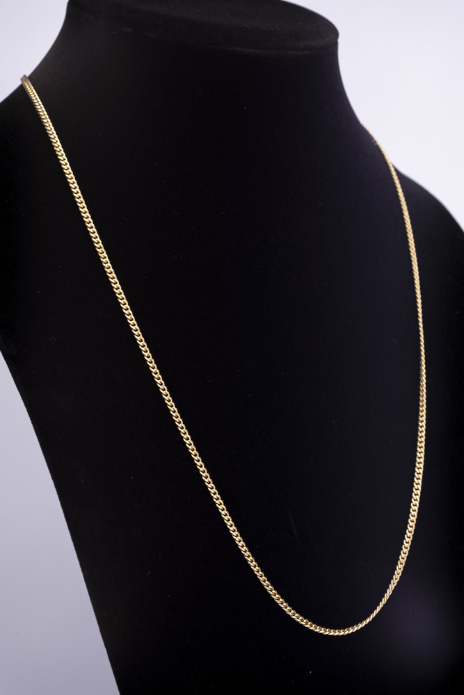 10kyg Thin 22 Inch Hollow Cuban Link Chain | Queen of Pawns