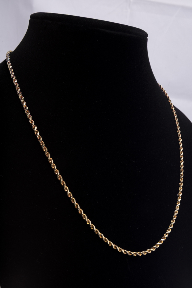 10kyg Mens Rope Link Chain 4.9 Dwt | Queen of Pawns