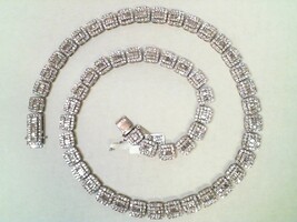 22" WHITE GOLD DIAMOND NECKLACE