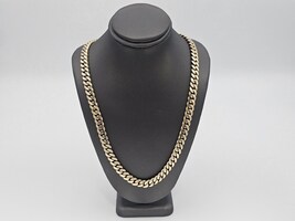 10kt Cuban Link Chain 24" 6.4mm
