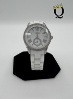 Women's Anne Klein NY White Ceramic watch, 12/2199, Crystal Accents