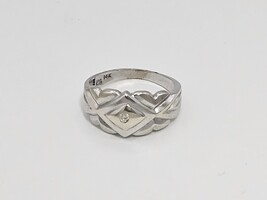 14kt Solitaire Ring SZ:6 W/G