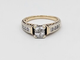 14kt Diamond Ring SZ:8 Y/G  1 Ct