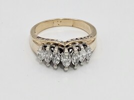 10Kt Diamond Ring SZ:10 Y/G 
