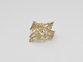 14kt Designer Ring SZ:6 Y/G Leaf Design