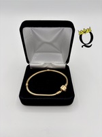 14kt Y/G Pandora Snake Charm Bracelet 6.5”