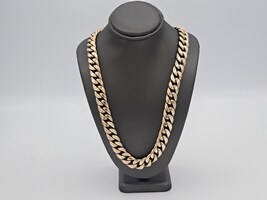 10kt 22" Cuban Link Chain Y/G