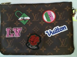 Louis Vuitton CITY BROWN CANVAS POUCH