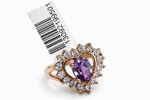 10 Kt Heart Shape Fashion Woman'S Ring 