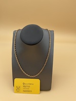 10kt Y/G Rope Chain Lobster Claw Clasp 