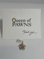 14KT Tricolor Gold Floral pendant 