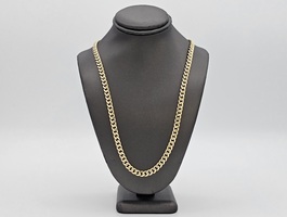 10kt 24" Cuban Link Chain Yellow Gold