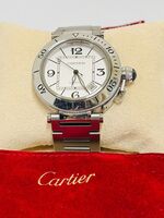 Male Stainless Steel Authentic CARTIER Sz:8 120.3dwt/0kt 