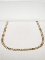 Male Yellow Gold Cuban Chain 14kt 