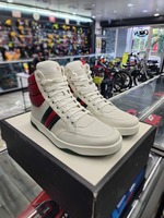 Gucci Contrast Padded Leather High Top, Size 7.5