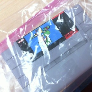 SUPER NINTENDO GAME SUPER MARIO WORLD GAME 