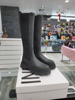 Ganni Cleated High Chelsea Boots, Size 38/7.5 US