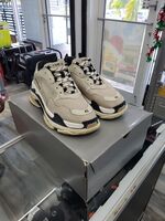 Balenciaga Triple S Beige Sneakers, Size 42/9 US