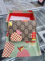 Gucci GG Supreme Les Pommes Card Case Wallet, Limited Edition